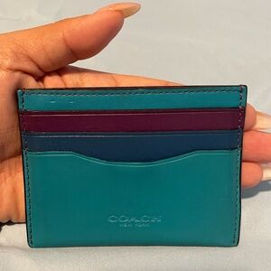 Coach Card Case in Colorblock 55721
